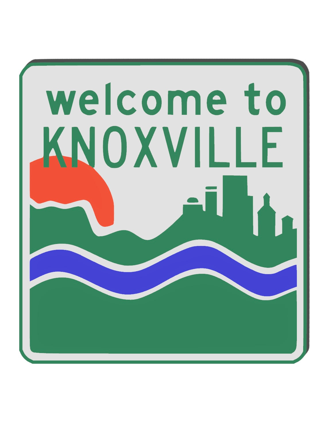 Welcome to Knoxville Fridge Magnet